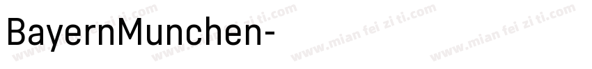 BayernMunchen字体转换