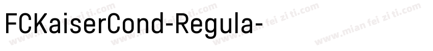 FCKaiserCond-Regula字体转换