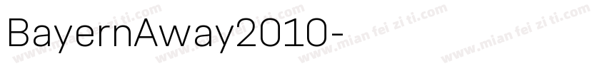 BayernAway2010字体转换