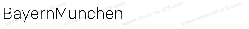 BayernMunchen字体转换