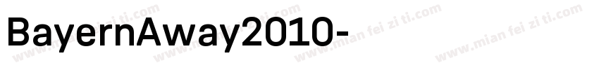 BayernAway2010字体转换
