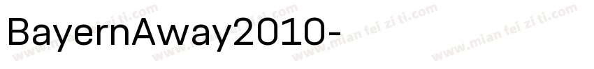 BayernAway2010字体转换