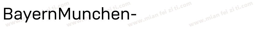 BayernMunchen字体转换