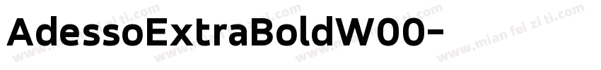 AdessoExtraBoldW00字体转换