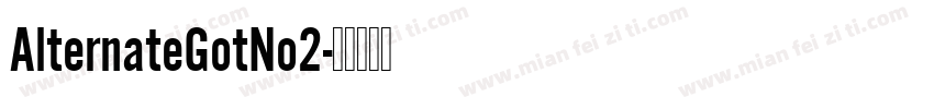 AlternateGotNo2字体转换