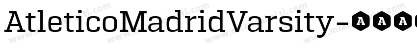 AtleticoMadridVarsity字体转换