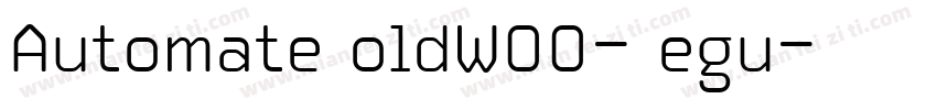AutomateBoldW00-Regu字体转换