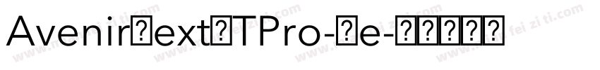 AvenirNextLTPro-Re字体转换
