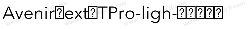 AvenirNextLTPro-ligh字体转换