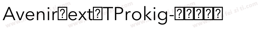 AvenirNextLTProkig字体转换