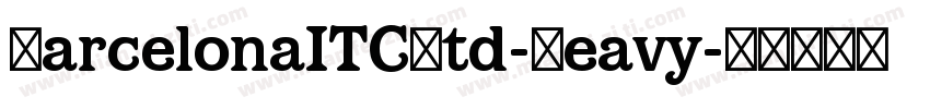 BarcelonaITCStd-Heavy字体转换