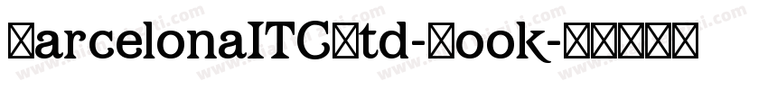BarcelonaITCStd-Book字体转换