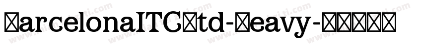 BarcelonaITCStd-Heavy字体转换