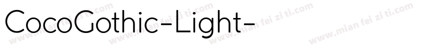 CocoGothic-Light字体转换