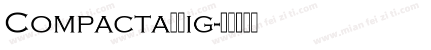 CompactaDLig字体转换