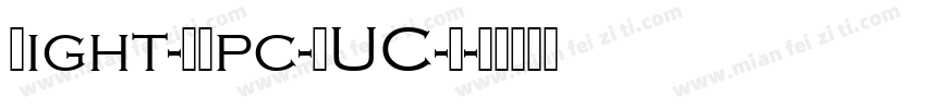 Light-GBpc-EUC-H字体转换