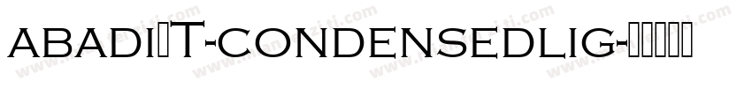 abadiMT-condensedlig字体转换