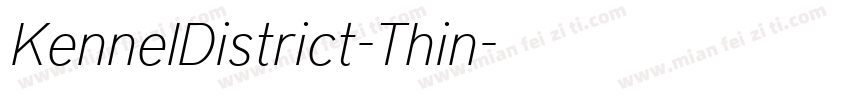 KennelDistrict-Thin字体转换