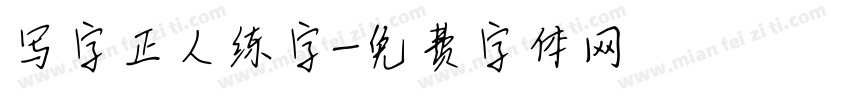 写字正人练字字体转换