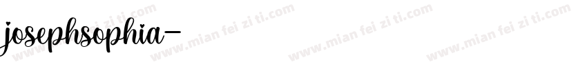 josephsophia字体转换