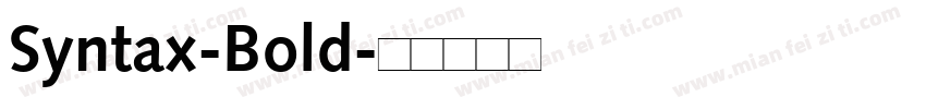 Syntax-Bold字体转换