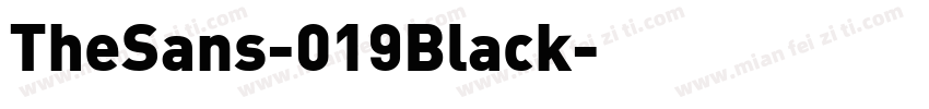 TheSans-019Black字体转换