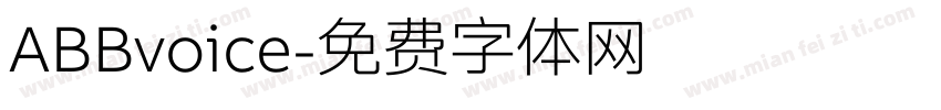 ABBvoice字体转换