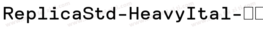 ReplicaStd-HeavyItal字体转换