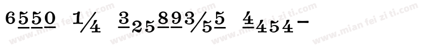 FootyNumbersRounded字体转换