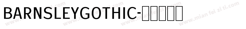 BarnsleyGothic字体转换