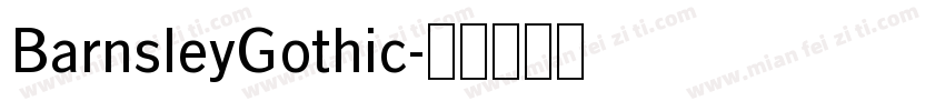 BarnsleyGothic字体转换