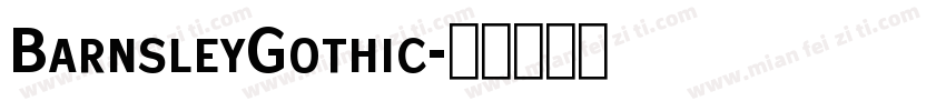 BarnsleyGothic字体转换