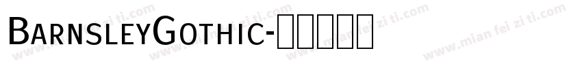 BarnsleyGothic字体转换
