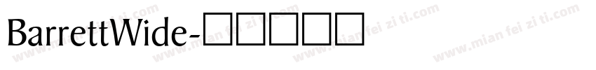 BarrettWide字体转换