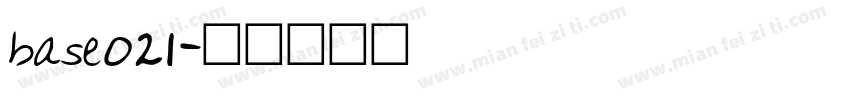 base021字体转换