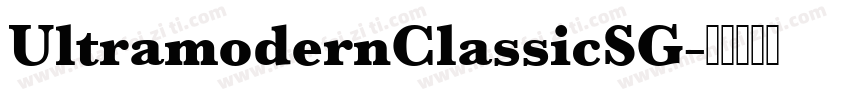 UltramodernClassicSG字体转换