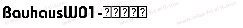 BauhausW01字体转换