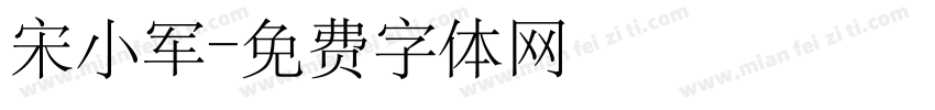 宋小军字体转换