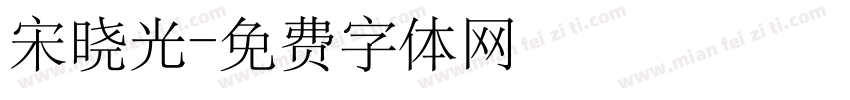 宋晓光字体转换