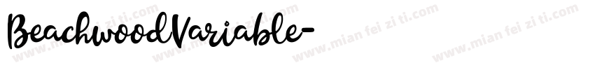 BeachwoodVariable字体转换