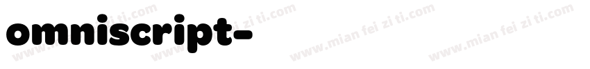 omniscript字体转换