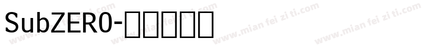 SubZER0字体转换