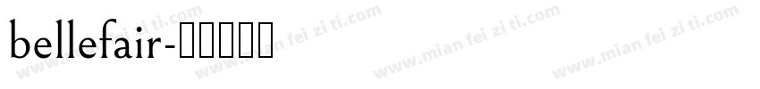 bellefair字体转换