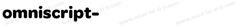 omniscript字体转换