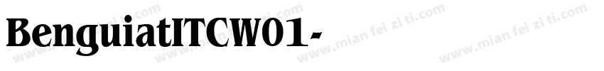 BenguiatITCW01字体转换