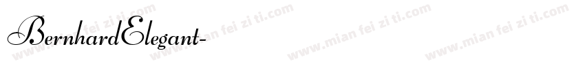 BernhardElegant字体转换