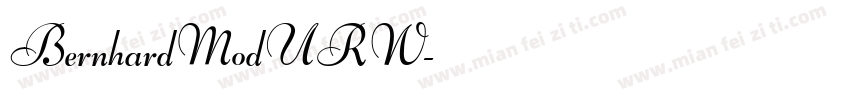 BernhardModURW字体转换