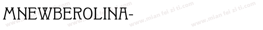 MNewBerolina字体转换