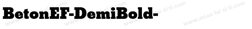 BetonEF-DemiBold字体转换