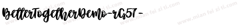 BetterTogetherDemo-rG57字体转换